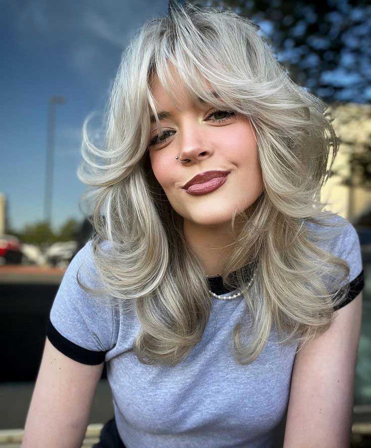 Butterfly Haircut Blonde